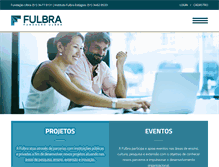 Tablet Screenshot of fulbra.org.br